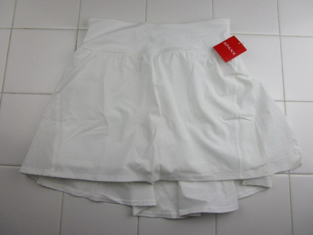 Spanx Get Moving Booty Boost 17" Skort White 50196R Women's Small Pickleball